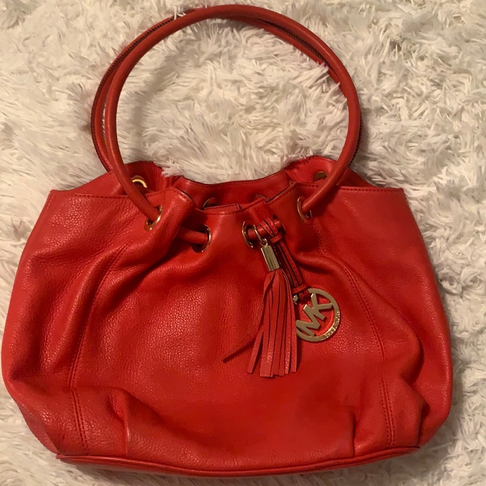 Orange Michael Kors bag